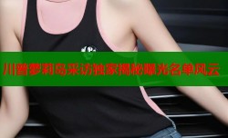 川普萝莉岛采访独家揭秘曝光名单风云