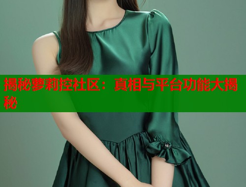 揭秘萝莉控社区：真相与平台功能大揭秘  第1张