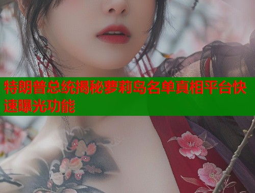 特朗普总统揭秘萝莉岛名单真相平台快速曝光功能  第1张
